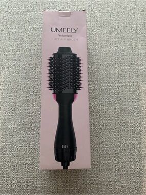 Umeely New Black and Pink Volumizer Hot Air Brush